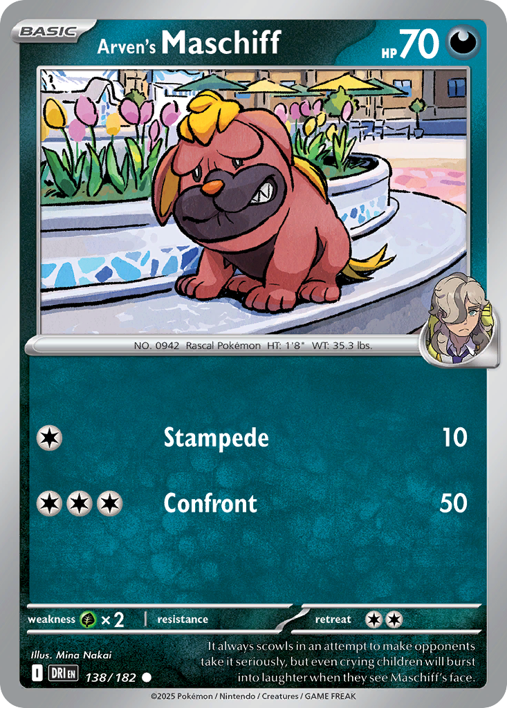 Arven's Maschiff • Destined Rivals • Reverse Holo