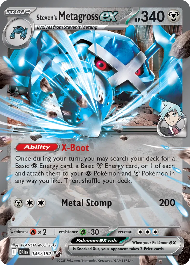Steven's Metagross ex (DRI 145) – Destined Rivals – Normal