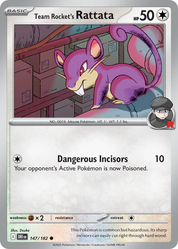 Team Rocket's Rattata (DRI 147) – Destined Rivals – Normal