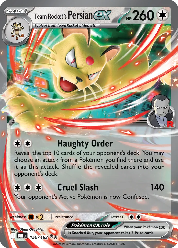 Team Rocket's Persian ex (DRI 150) – Destined Rivals – Normal