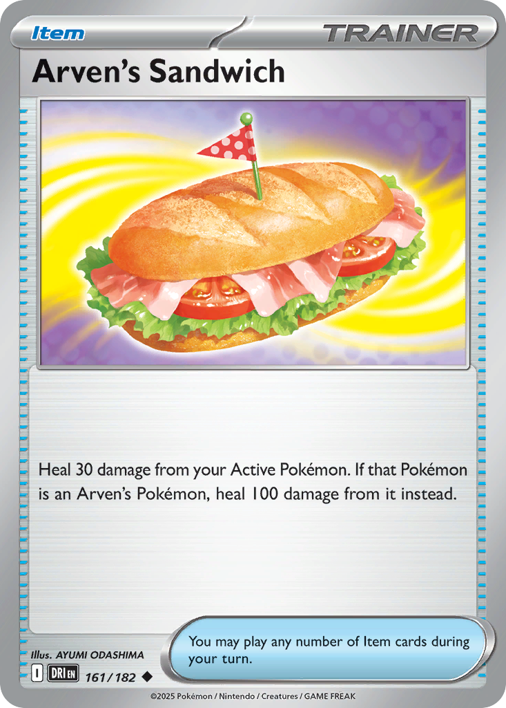 Arven's Sandwich • Destined Rivals • Reverse Holo