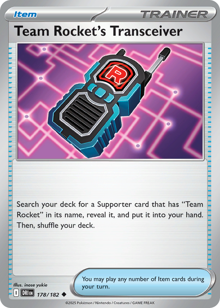 Team Rocket's Transceiver • Destined Rivals • Reverse Holo