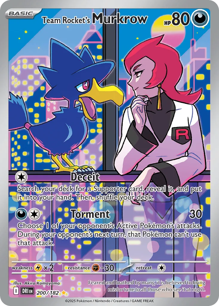 Team Rocket's Murkrow (DRI 200) – Destined Rivals – Normal