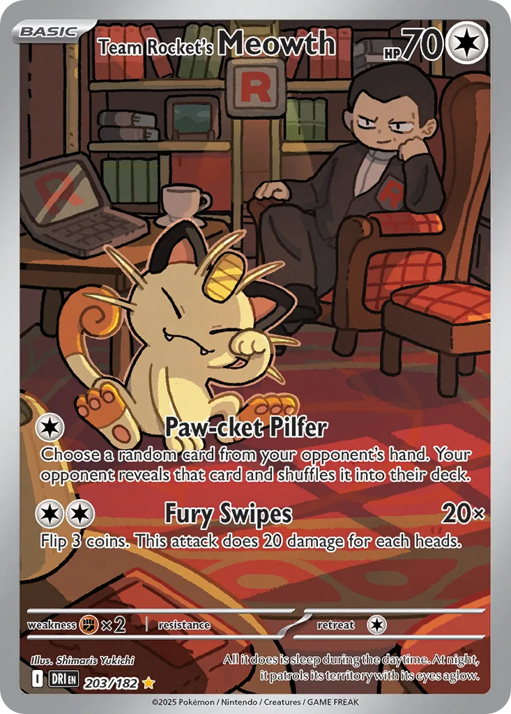Team Rocket's Meowth (DRI 203) – Destined Rivals – Normal
