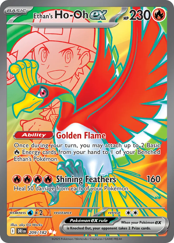 Ethan's Ho-Oh ex (DRI 209) – Destined Rivals – Normal