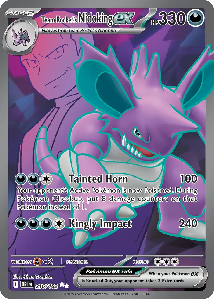Team Rocket's Nidoking ex (DRI 216) – Destined Rivals – Normal