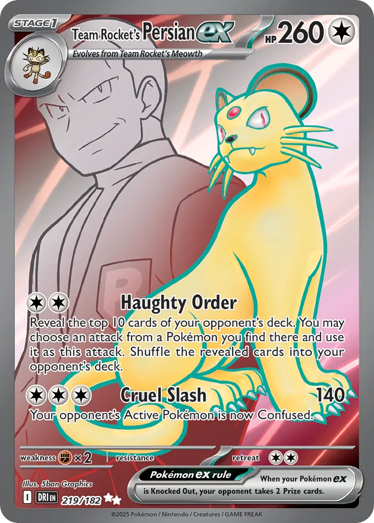 Team Rocket's Persian ex (DRI 219) – Destined Rivals – Normal