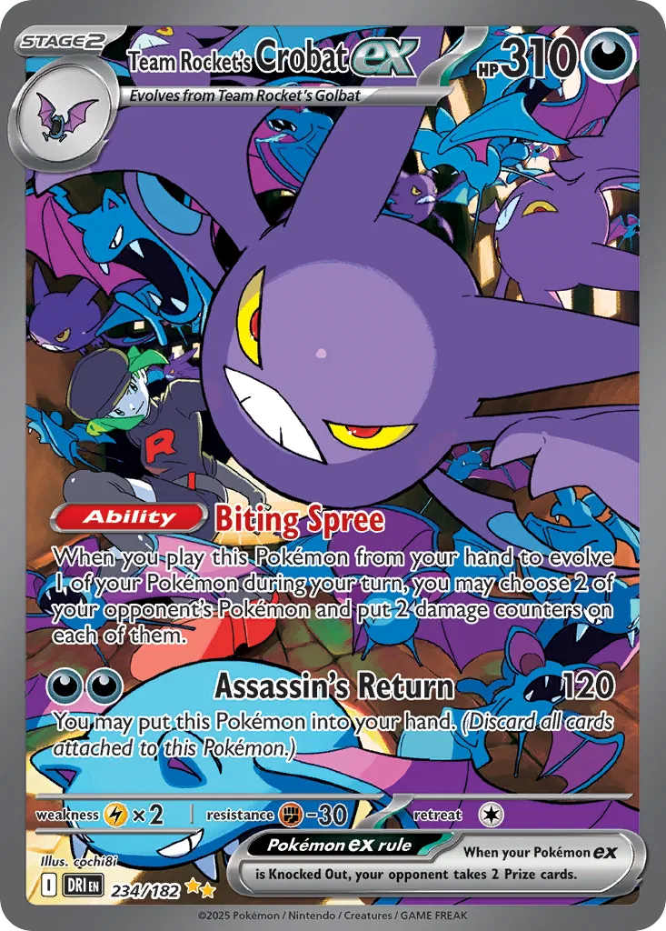 Team Rocket's Crobat ex (DRI 234) – Destined Rivals – Normal
