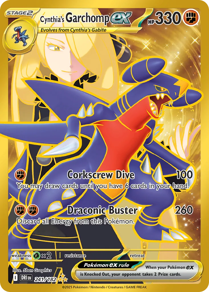 Cynthia's Garchomp ex (DRI 241) – Destined Rivals – Normal