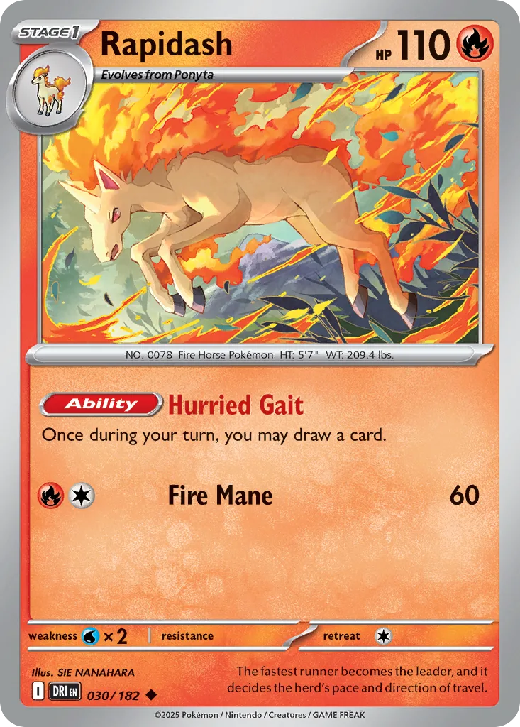 Rapidash (DRI 030) – Destined Rivals – Normal