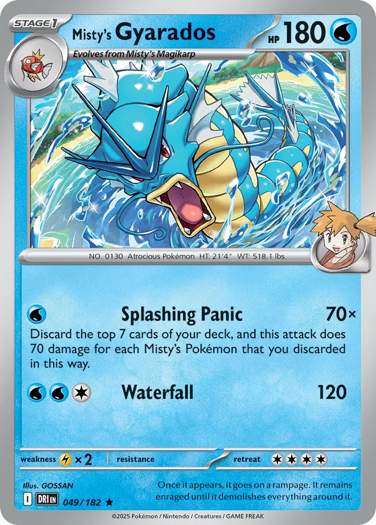 Misty's Gyarados - HOLO (DRI 049) – Destined Rivals – Normal