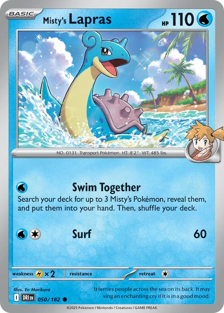 Misty's Lapras (DRI 050) – Destined Rivals – Normal