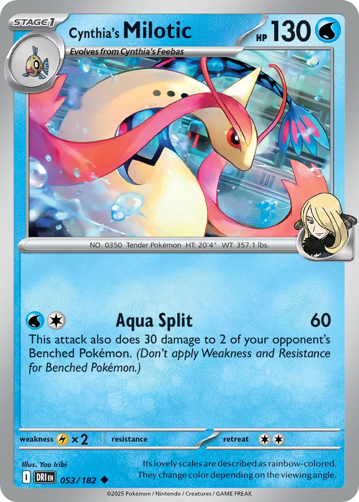 Cynthia's Milotic (DRI 053) – Destined Rivals – Normal