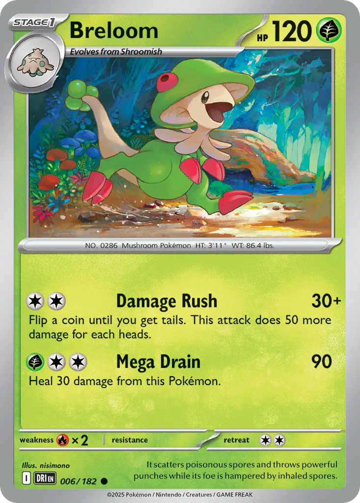 Breloom (DRI 006) – Destined Rivals – Normal