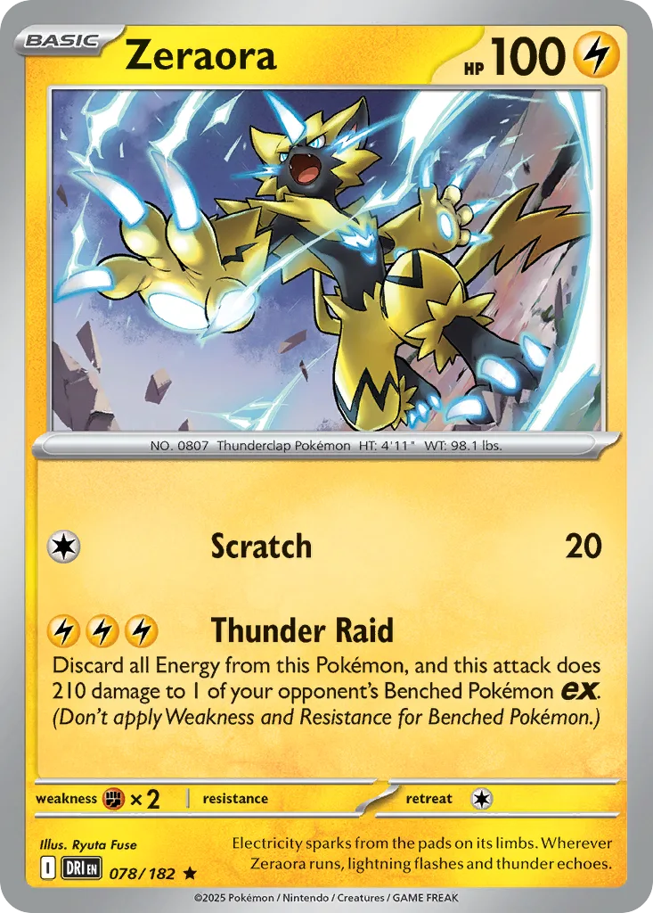 Zeraora - HOLO (DRI 078) – Destined Rivals – Normal