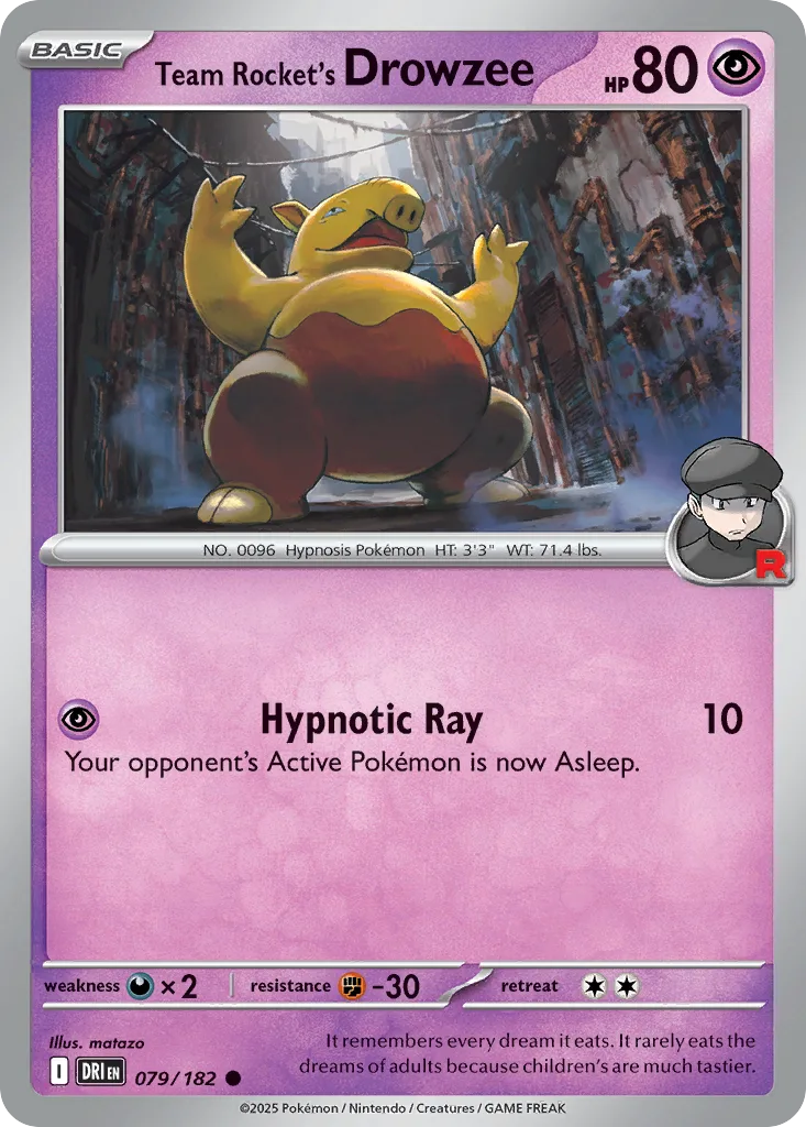 Team Rocket's Drowzee (DRI 079) – Destined Rivals – Normal