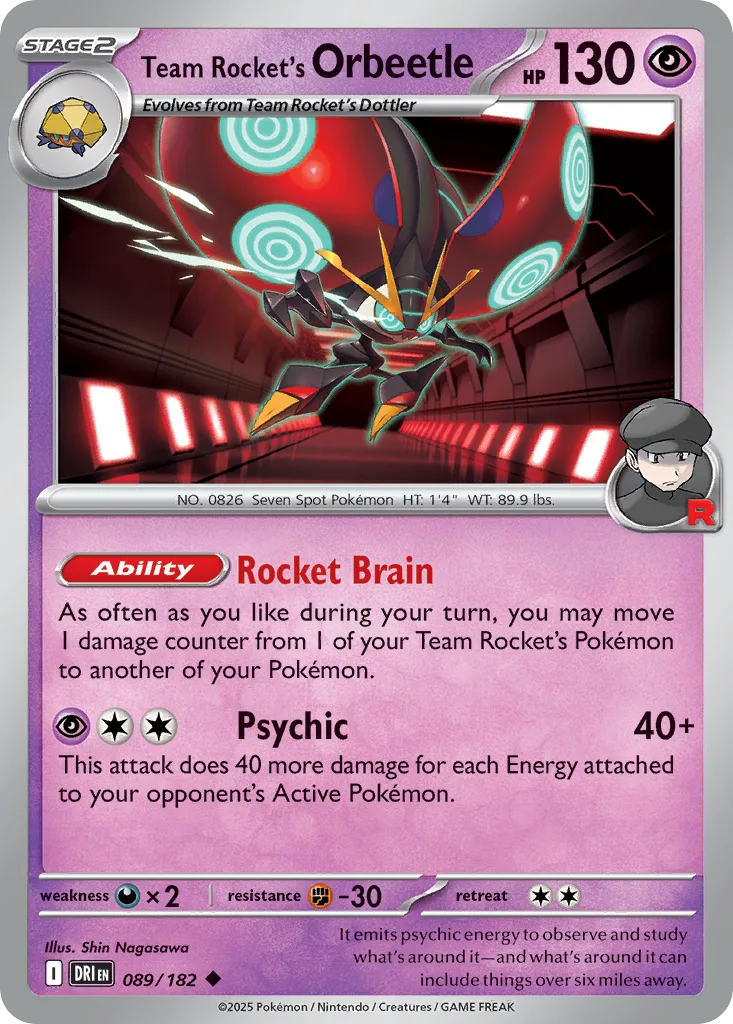 Team Rocket's Orbeetle (DRI 089) – Destined Rivals – Normal