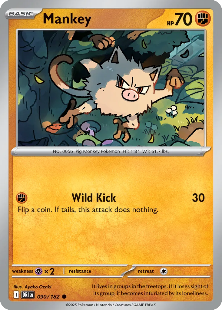 Mankey (DRI 090) – Destined Rivals – Normal