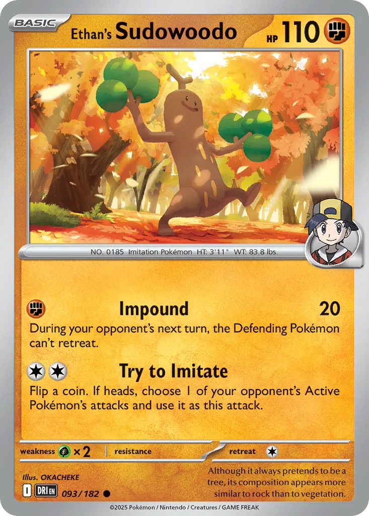 Ethan's Sudowoodo (DRI 093) – Destined Rivals – Normal