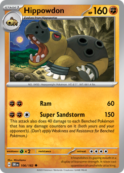 Hippowdon – Destined Rivals – Reverse Holo