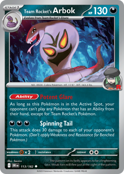 Team Rocket's Arbok – Destined Rivals – Normal