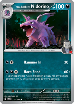 Team Rocket's Nidorino – Destined Rivals – Normal
