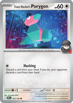 Team Rocket's Porygon – Destined Rivals – Reverse Holo
