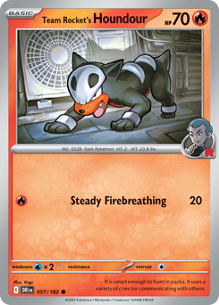 Team Rocket's Houndour – Destined Rivals – Normal
