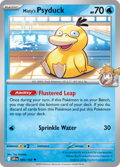 Misty's Psyduck – Destined Rivals – Reverse Holo