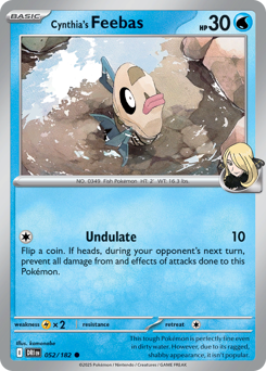 Cynthia's Feebas – Destined Rivals – Reverse Holo