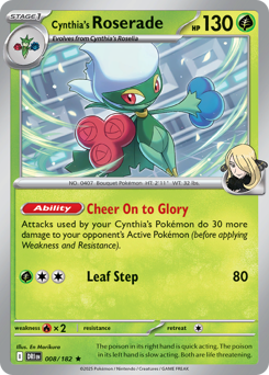 Cynthia's Roserade – Destined Rivals – Reverse Holo