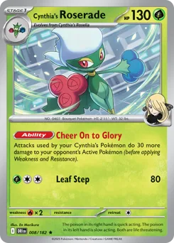 Cynthia's Roserade - HOLO – Nr. Pokedex 407