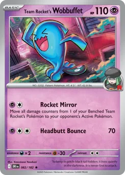 Team Rocket's Wobbuffet - HOLO