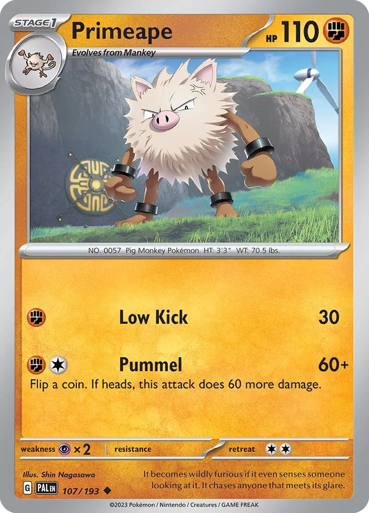 Primeape (PAL 107) – Paldea Evolved – Normal