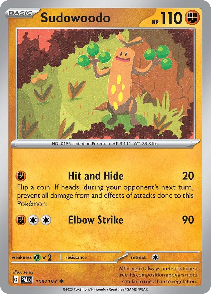 Sudowoodo (PAL 109) – Paldea Evolved – Normal
