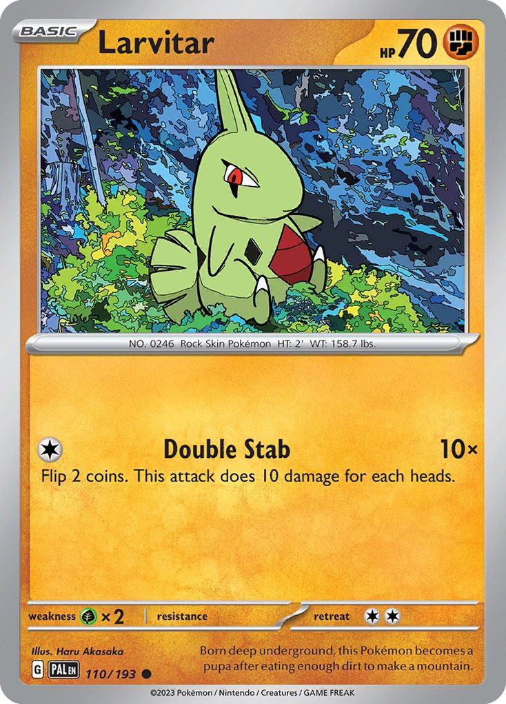 Larvitar (sv2 110) – Paldea Evolved – Normal