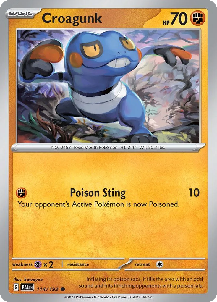 Croagunk (PAL 114) – Paldea Evolved – Normal