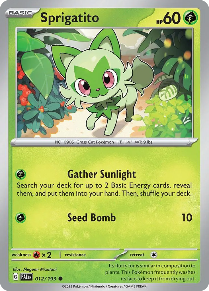 Sprigatito (PAL 012) – Paldea Evolved – Normal