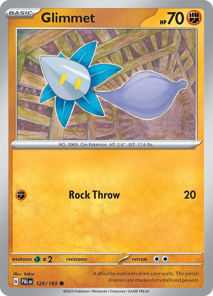 Glimmet (PAL 125) – Paldea Evolved – Normal