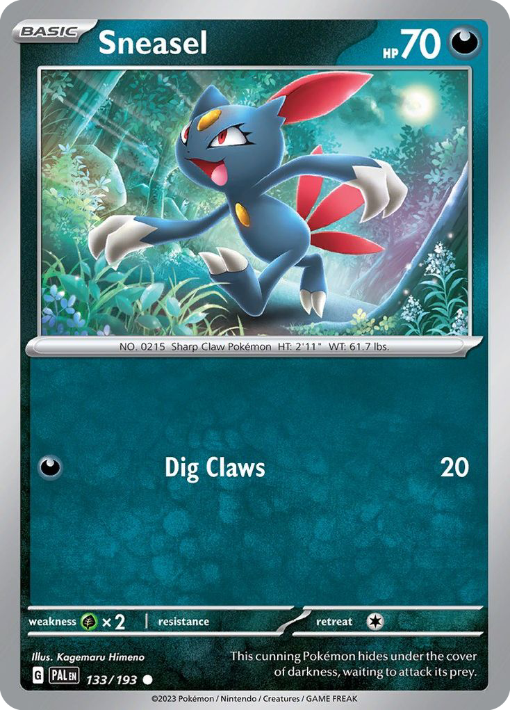 Sneasel (sv2 133) – Paldea Evolved – Normal