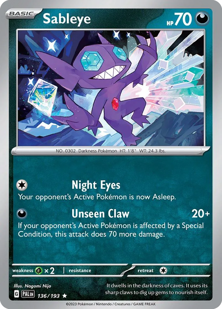 Sableye (PAL 136) – Paldea Evolved – Normal