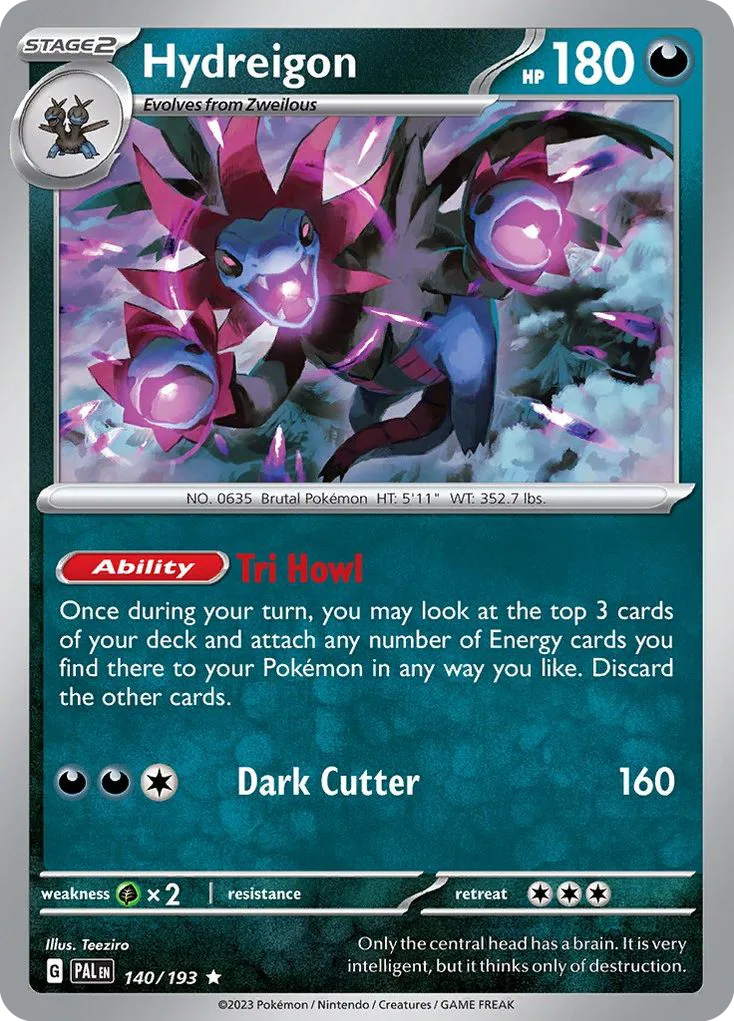 Hydreigon (PAL 140) – Paldea Evolved – Normal