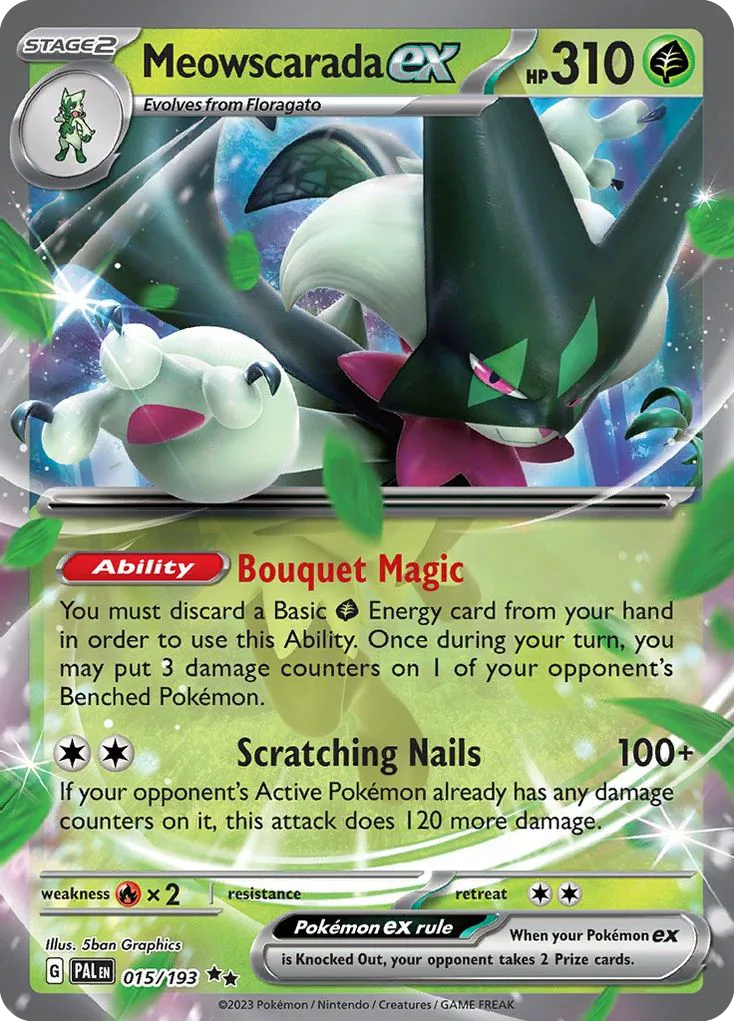 Meowscarada ex (PAL 015) – Paldea Evolved – Normal