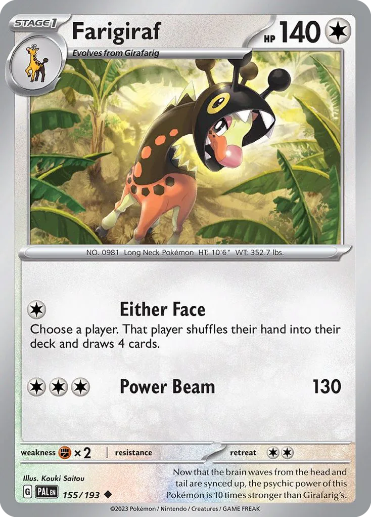 Farigiraf (PAL 155) – Paldea Evolved – Normal