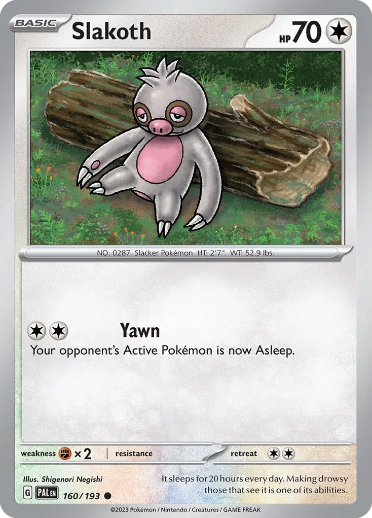 Slakoth (PAL 160) – Paldea Evolved – Normal