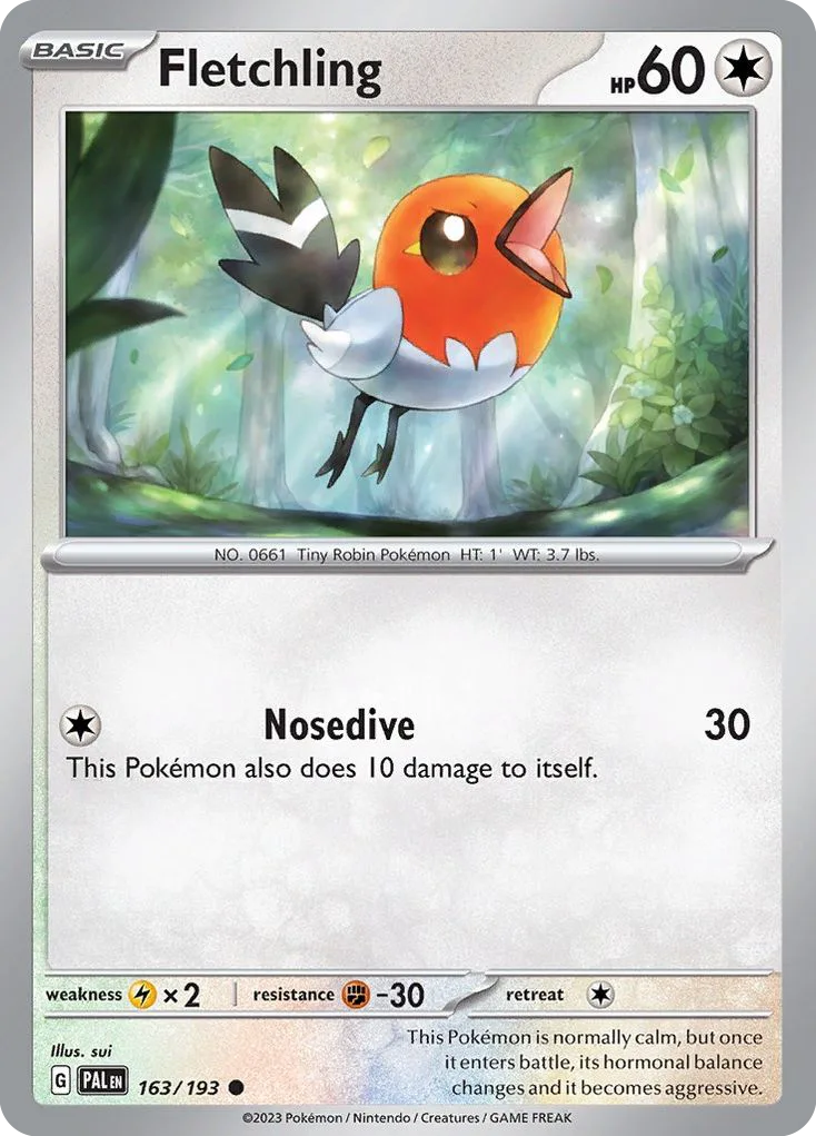 Fletchling (PAL 163) – Paldea Evolved – Normal