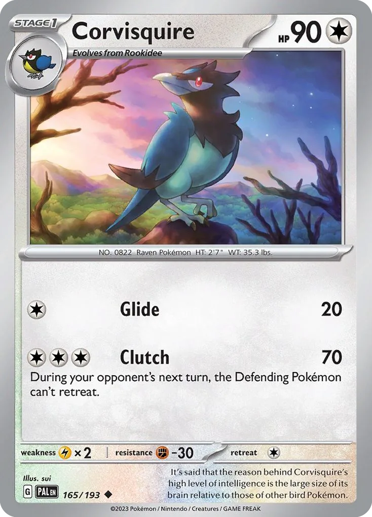 Corvisquire (PAL 165) – Paldea Evolved – Normal