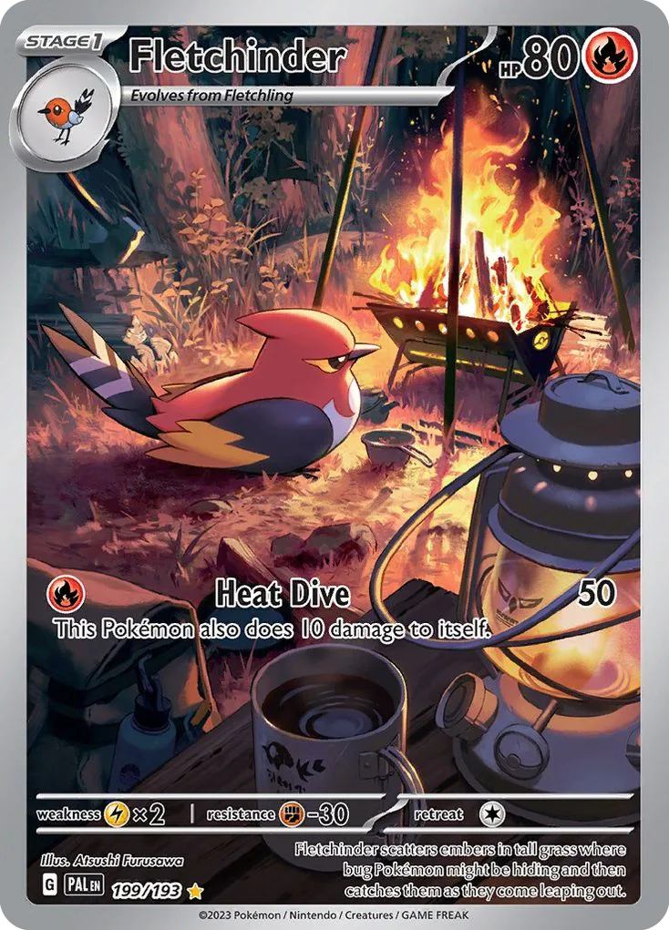 Fletchinder (PAL 199) – Paldea Evolved – Normal