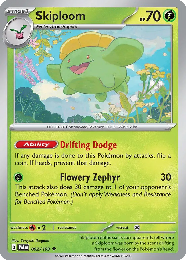 Skiploom (PAL 002) – Paldea Evolved – Normal