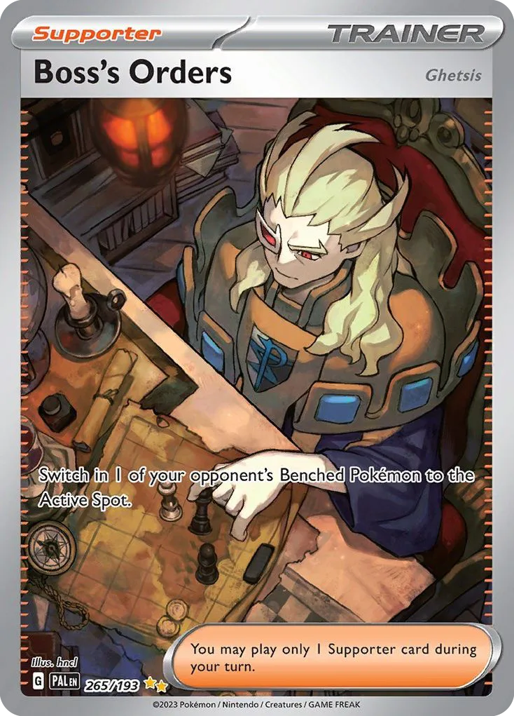 Boss's Orders (Ghetsis) (PAL 265) – Paldea Evolved – Normal